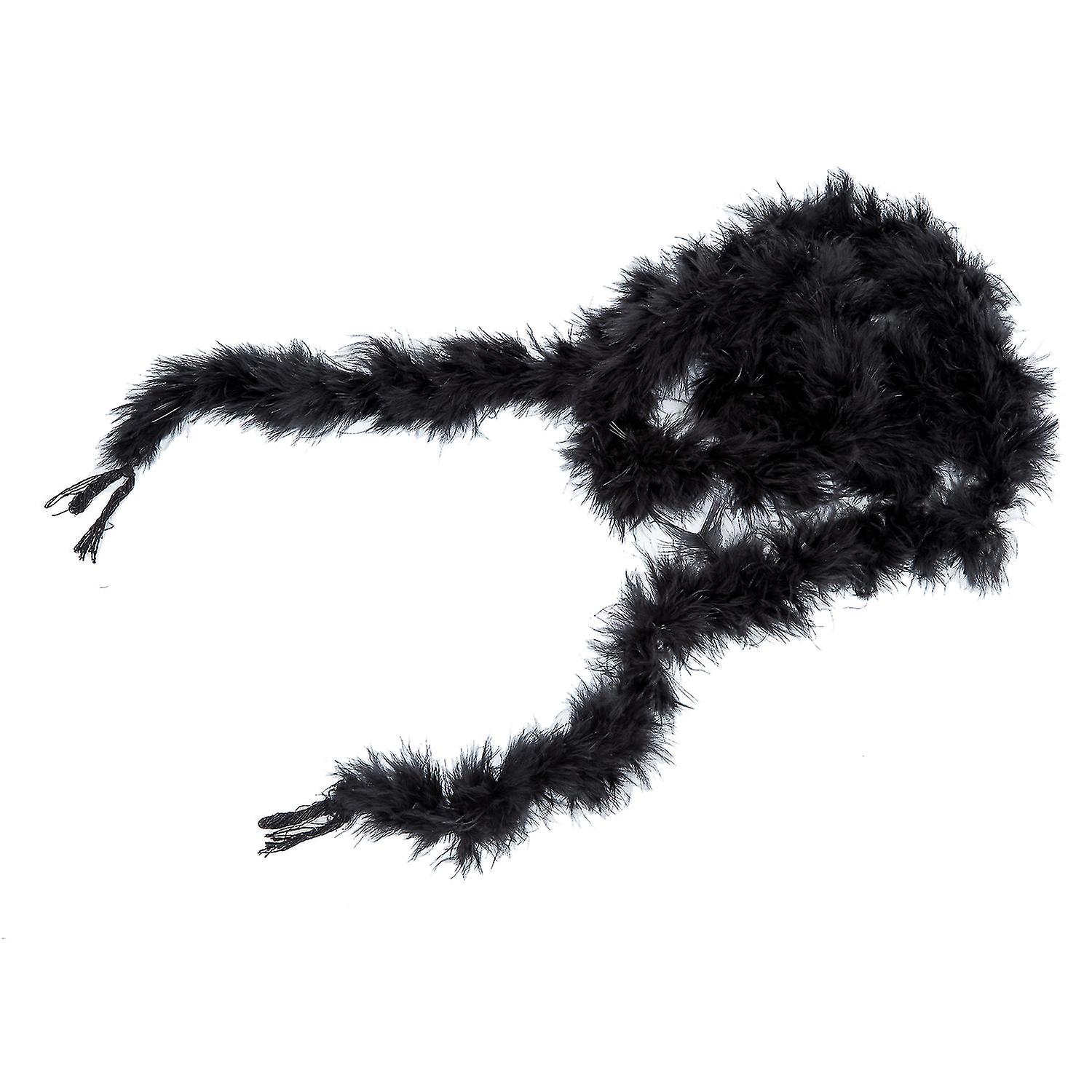 6 Foot Feather Boa For Night Wedding - Black