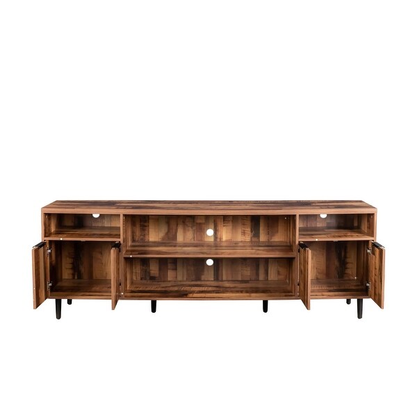 JASIWAY TV Stand Modern Wood Media Entertainment Center Console Table