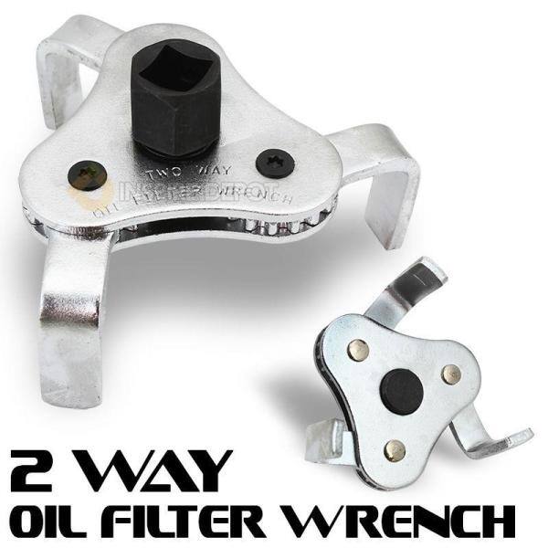 XtremepowerUS 2 Way Oil Filter Wrench Auto Adjustable Universal 3-Jaw Remover Socket 18881-XP