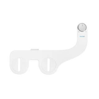 Brondell FreshSpa Comfort+ Ambient Temperature Non-Electric Bidet Attachment in White FSR-15