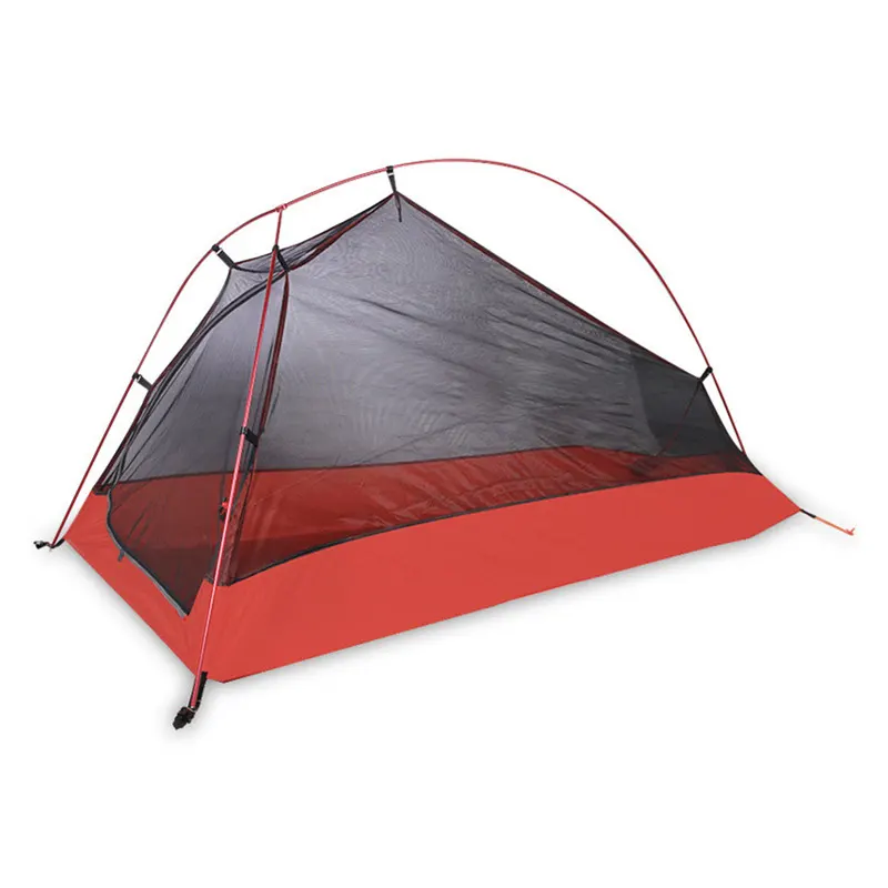 Light weight nylon coated silicon double layer Outdoor Camping tent aluminum pole waterproof professional hiking tent