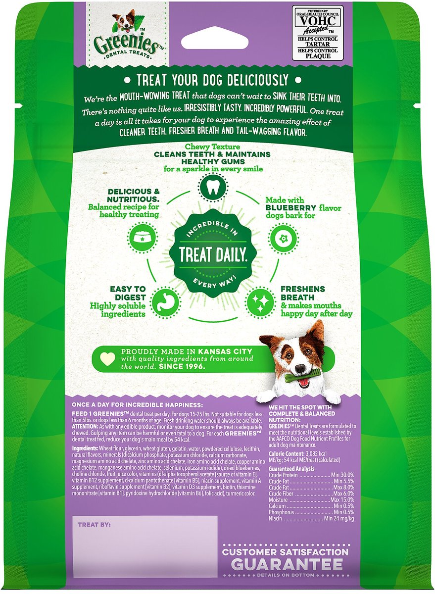 Greenies Bursting Blueberry Petite Dental Dog Treats