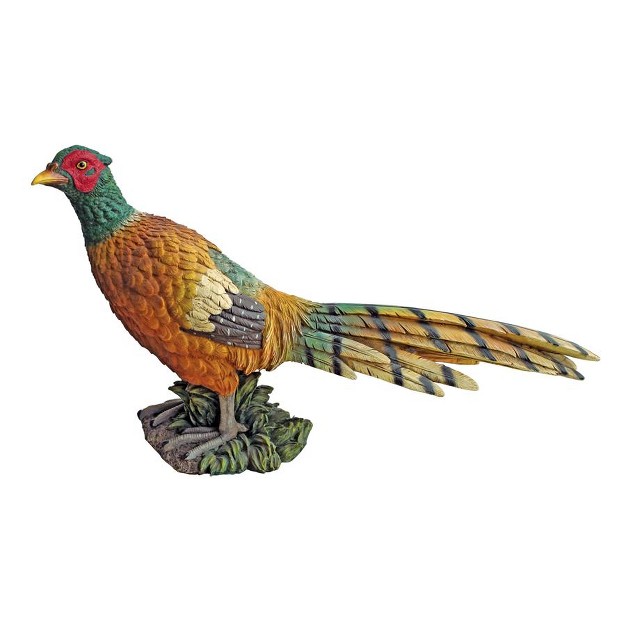 Design Toscano Standing Pheasant Game Bird Statue