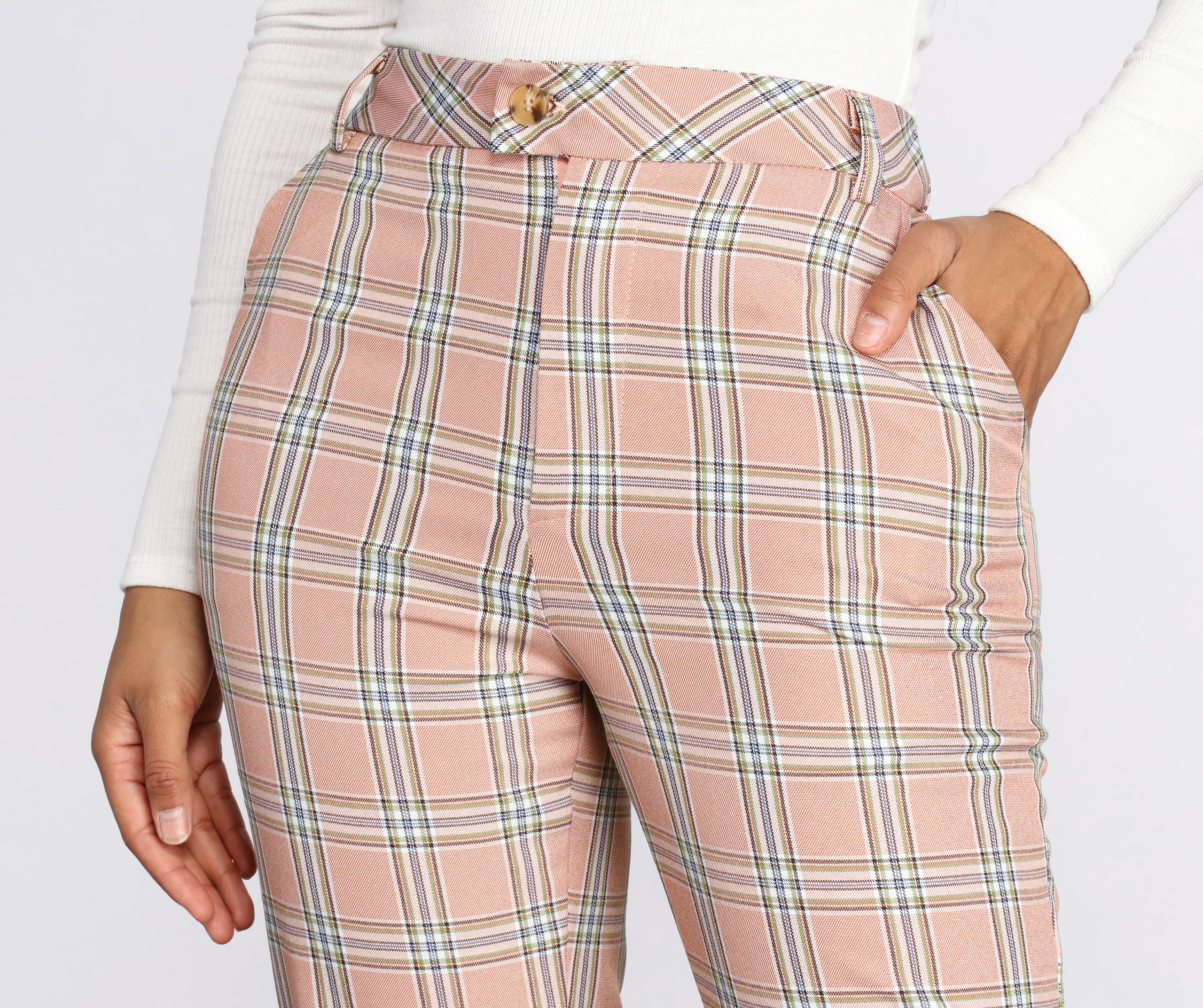 Mad For Plaid Cropped Pants