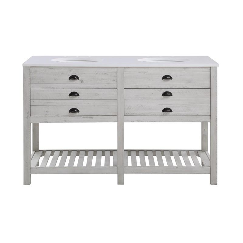 Waldorf 2-Drawer Double Sink Vanity 57