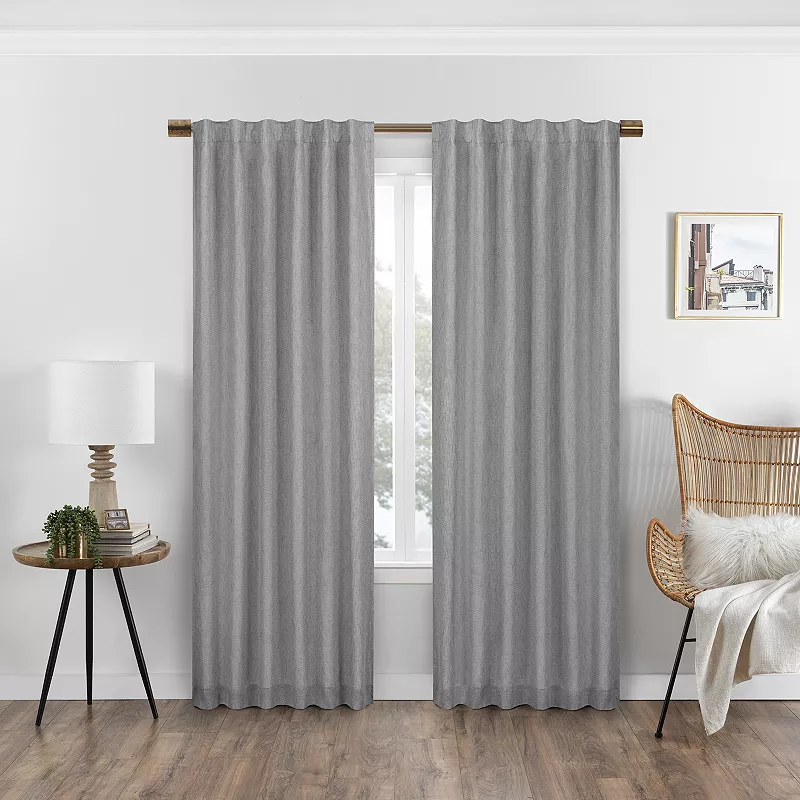 eclipse Absolute Zero Nora Solid 100% Blackout 1-Panel Window Curtain