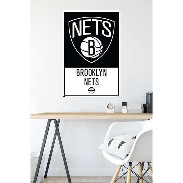 Trends International Nba Brooklyn Nets Logo 21 Unframed Wall Poster Prints