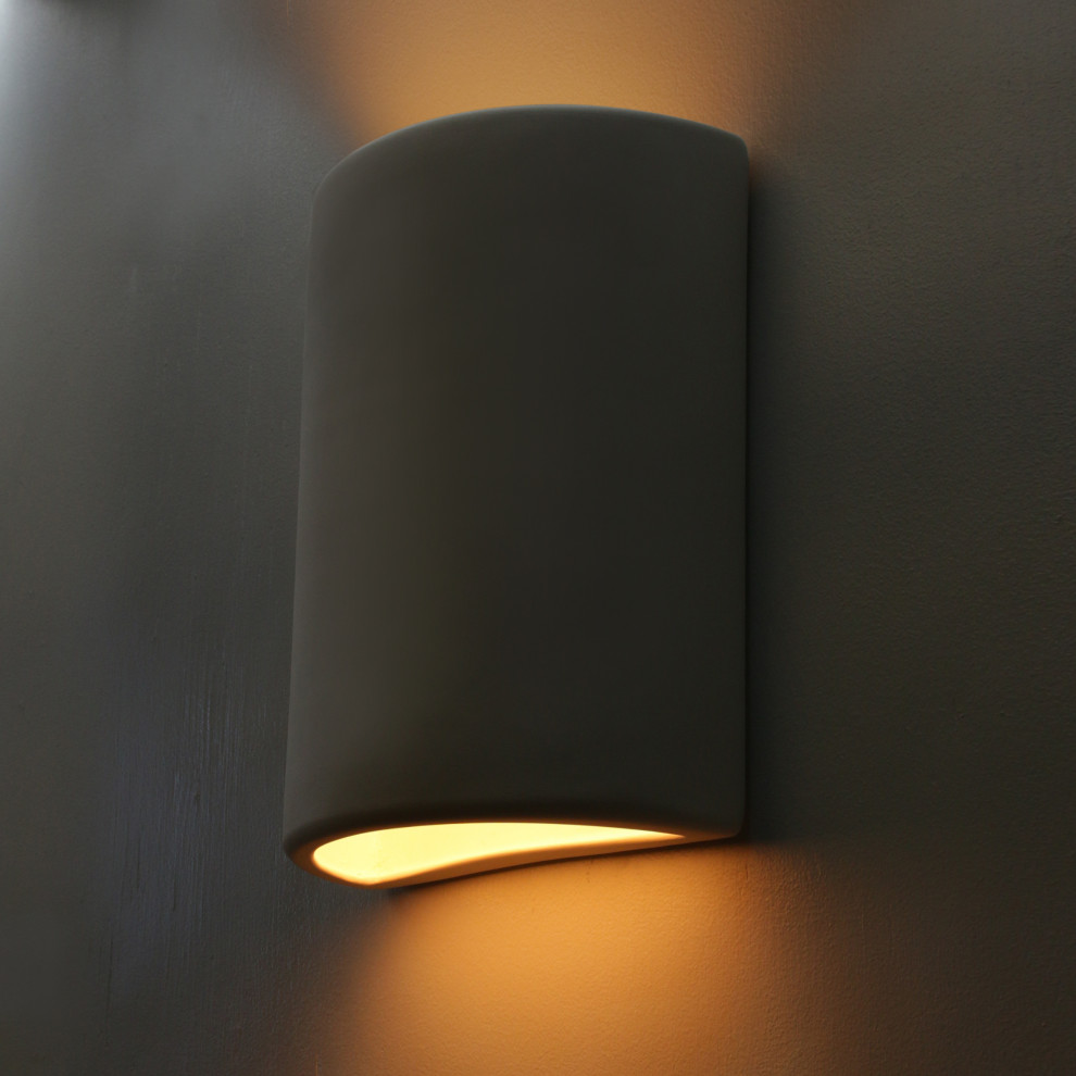 Ellie Half Cylinder Outdoor Wall Light   Contemporary   Outdoor Wall Lights And Sconces   by AmeriTec Lighting  Houzz