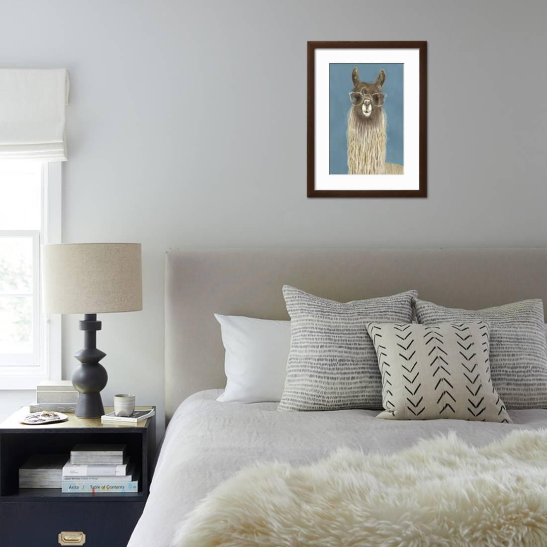 Llama Specs IV， Animals Framed Art Print Wall Art by Victoria Borges Sold by Art.Com