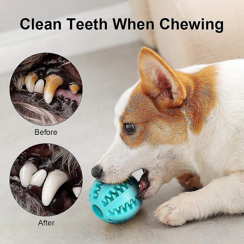 2 Dog Toy Dog Rubber Chew Ball Clean Teeth Bite Ant Toyinteractive Iq Toy Ball For S Medium Dog