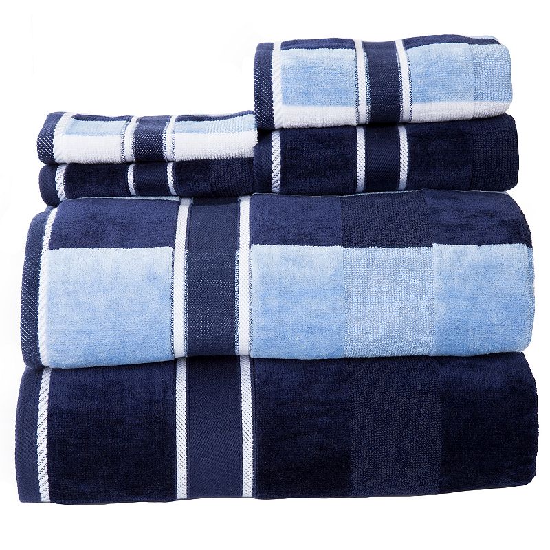 Portsmouth Home Oakville Velour 6-piece Bath Towel Set