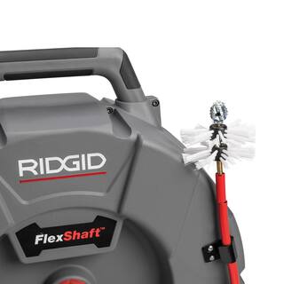 RIDGID FlexShaft Wall-To-Wall Drain Cleaning Machine 2 in. Nylon Brush for 2 in. Pipe Prep  Gentle Clean Up 68938