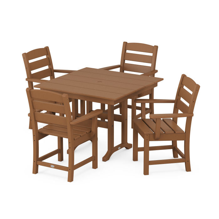 Polywood Lakeside 5-Piece Farmhouse Dining Set PWS1149-1