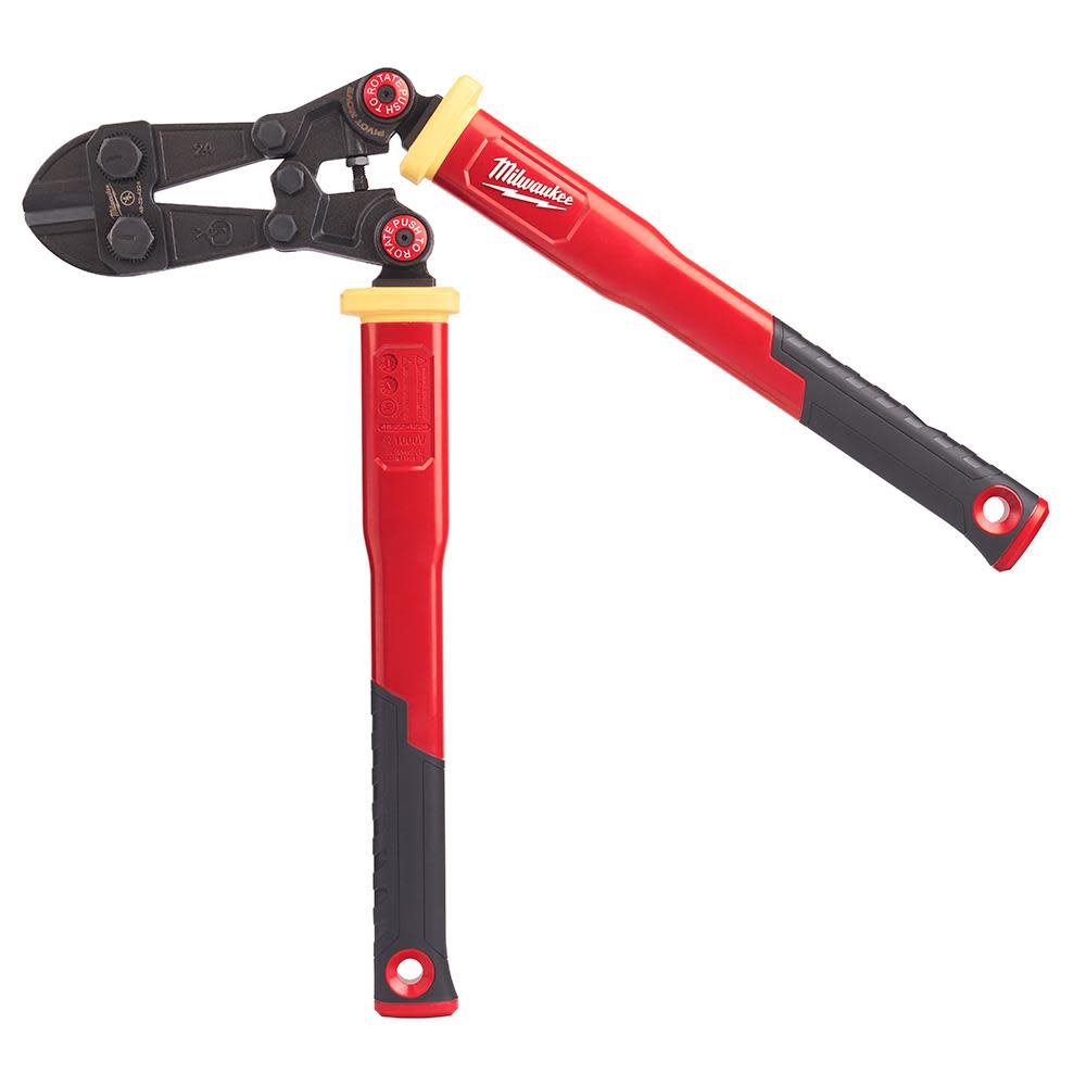 24 in. Fiberglass Bolt Cutters with PIVOTMOVE™ Rotating Handles ;