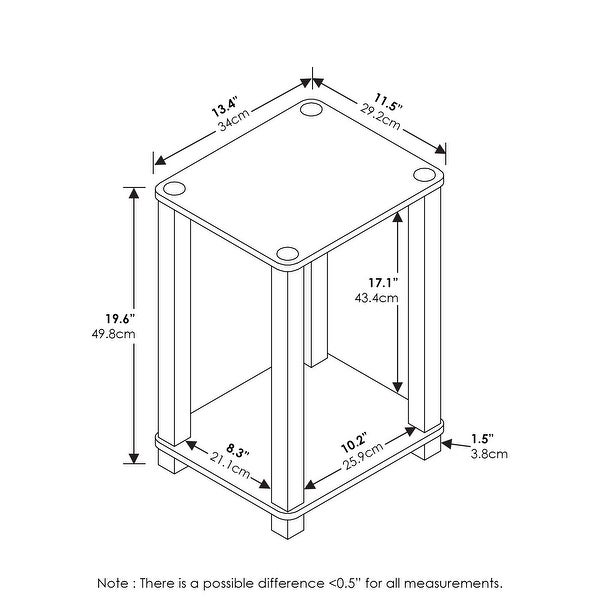 Furinno Simplistic End Table