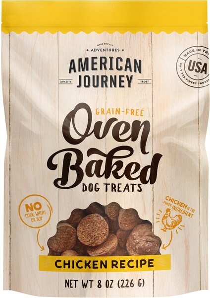 American Journey Chicken Recipe Grain-Free Oven Baked Crunchy Biscuit Dog Treats