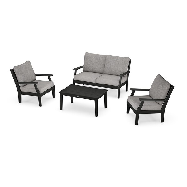 POLYWOOD Braxton 4Piece Deep Seating Chair Set