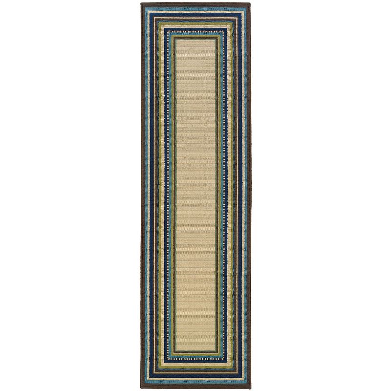 StyleHaven Cayman Framed Indoor Outdoor Rug