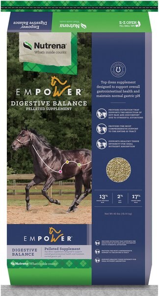 Nutrena Empower Digestive Balance Horse Supplement， 40-lb bag