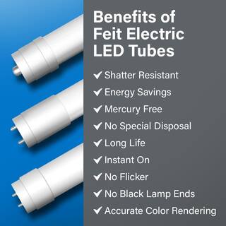 Feit Electric 6-Watt 12 in. T5 G5 Type A Plug and Play Linear LED Tube Light Bulb Daylight Deluxe 6500K (24-Pack) T512865LED24