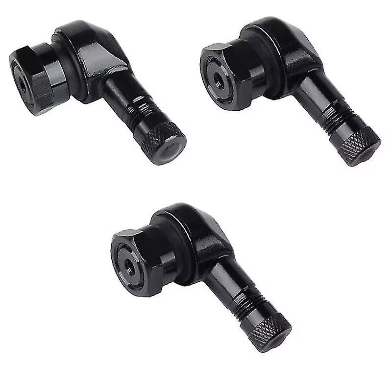 Botao 90 Degree Angled Tire Valve Cap Universal Tire Valve Stem Tyre Valve Extension Valve Stem For Car Motorcycle Bike(3pcs， Black)