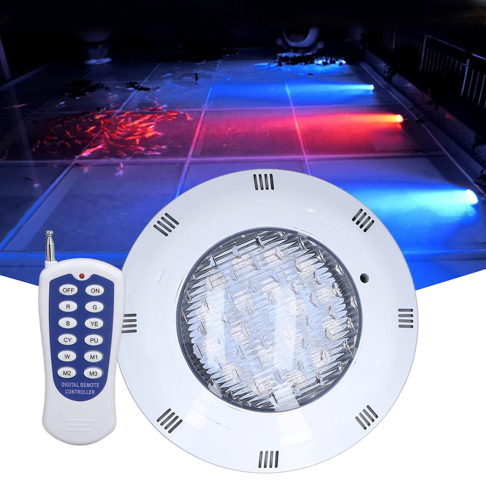 54w 18led Swimming Pool Light Rgbw Ac12v Ip68 Waterproof With Remote Control