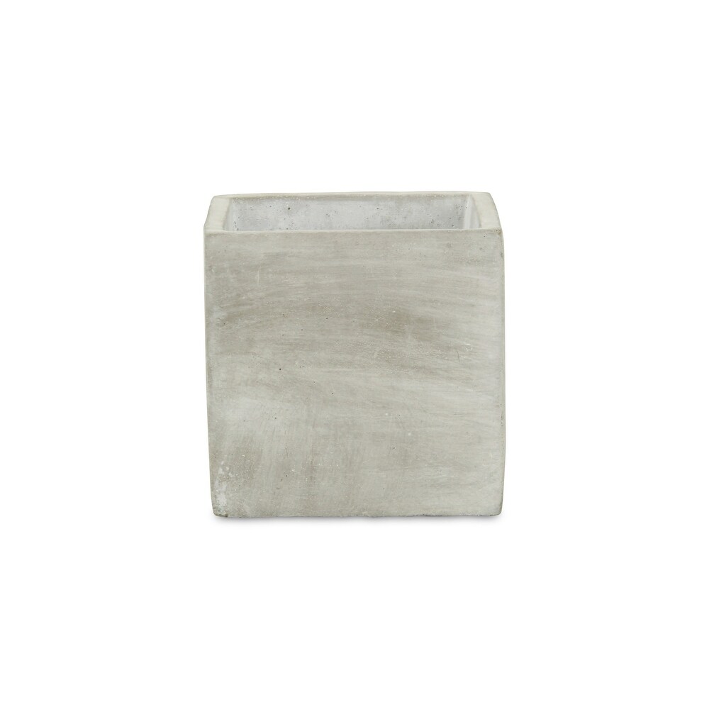 Urbanstone Gray Cement Cubic Pottery