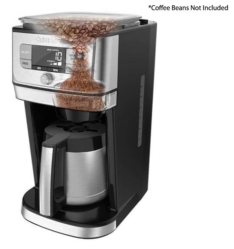 Cuisinart Burr Grind and Brew 10-Cup Black/Stainless Steel Coffeemaker