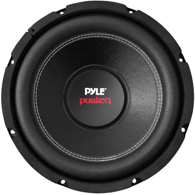 Pyle Plpw10d 10 Inch 1000 Watts Maximum Car Audio Power Dual Voice Coil 4 Ohm Impedance Subwoofer Sound Speaker System Unit Black