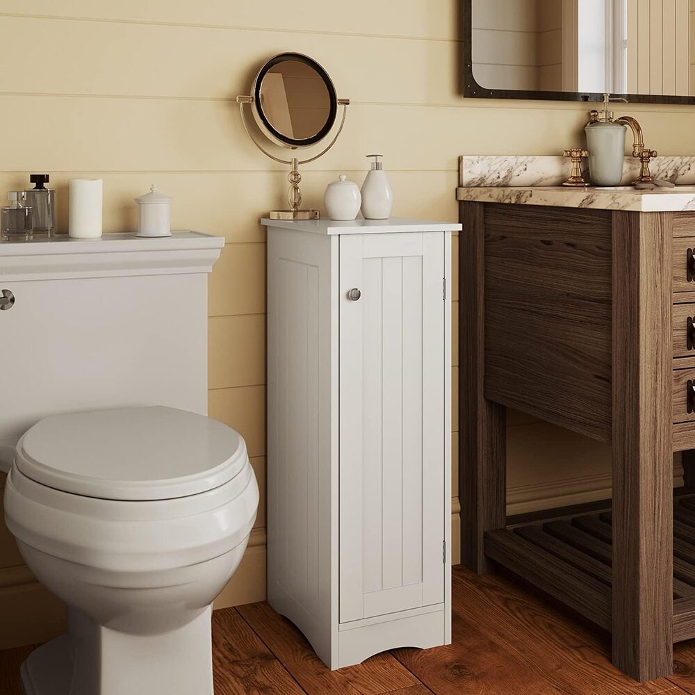 Slim Bathroom Cabinet White