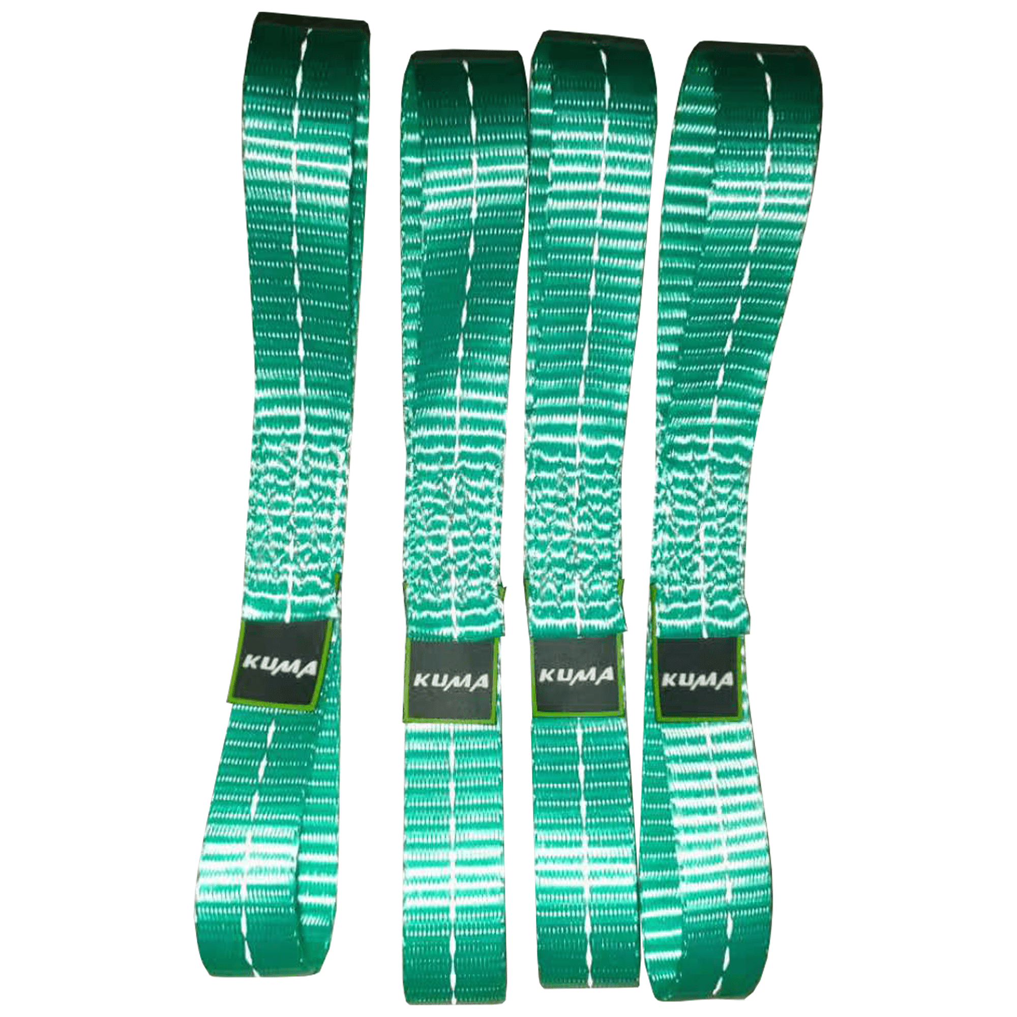 Kuma 1" x 10" Reflective Soft Tie Loops 1500 lbs. WLL 4 Pack