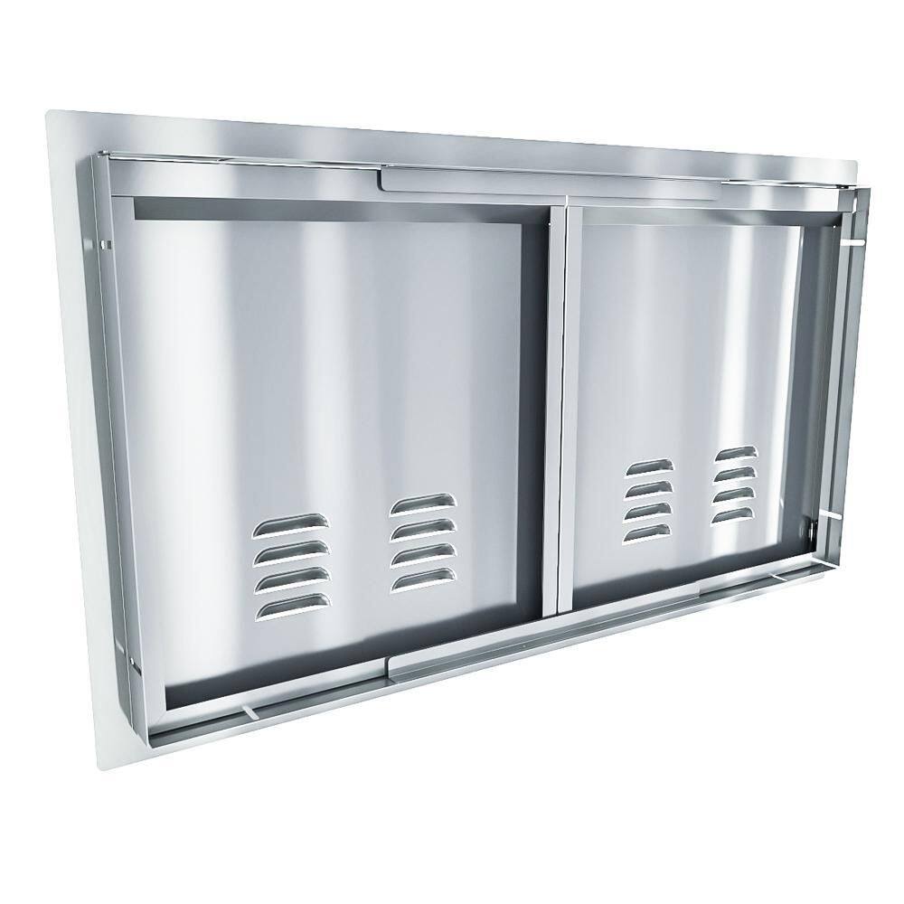 Sunstone Aruba 36 in. Stainless Steel 2-Doors Vented Access Door Unit ARU-DDV36