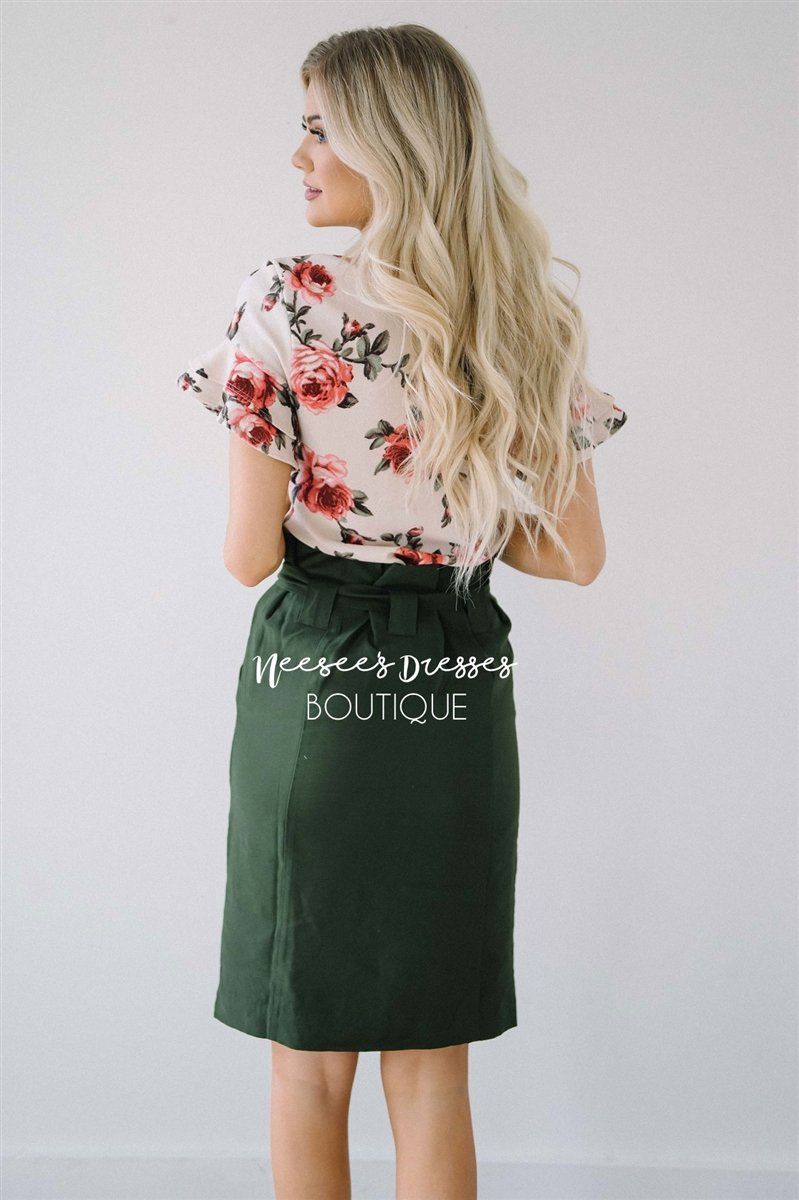 Floral Double Ruffle Sleeve Top