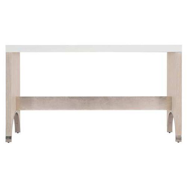 Solaria White and Natural Console Table