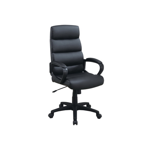 High Back Adjustable Height Office Chair in Black ...