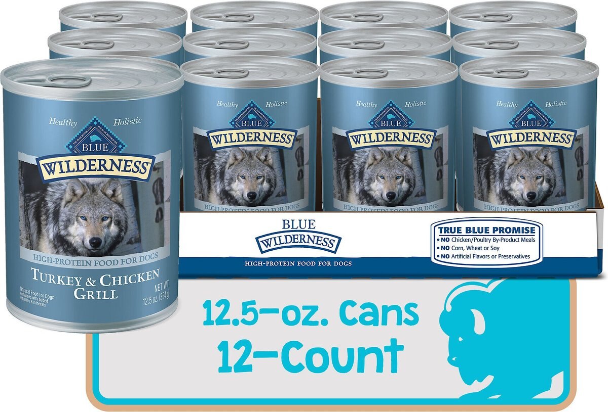 Blue Buffalo Wilderness Turkey and Chicken Grill Grain-Free Canned Dog Food