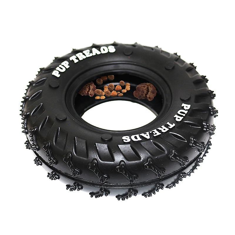 Teething rubber tire dog toy