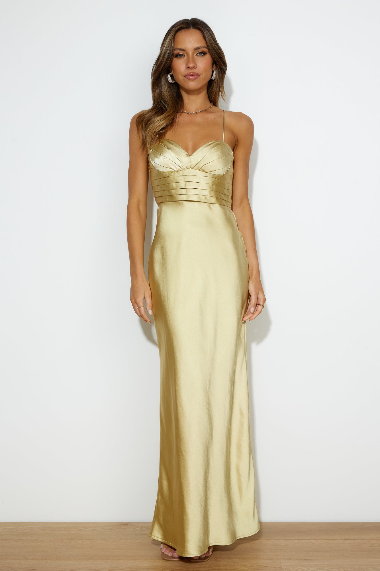 Wedding Dream Midi Dress Gold