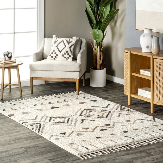 Nuloom Jaimie Lined Tassled Area Rug