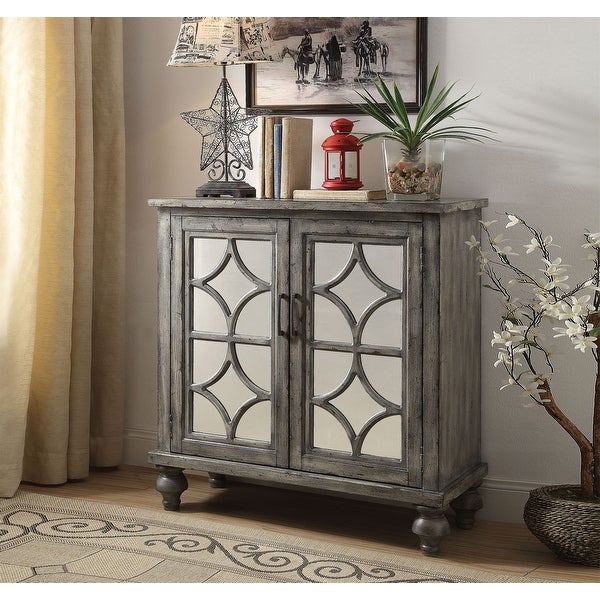 Modern Console Table in Weathered Gray