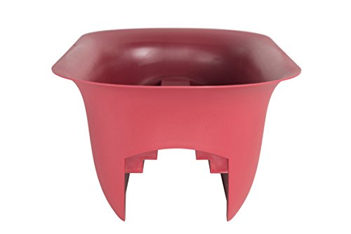 Modica Rail Planter 24" - Union Red