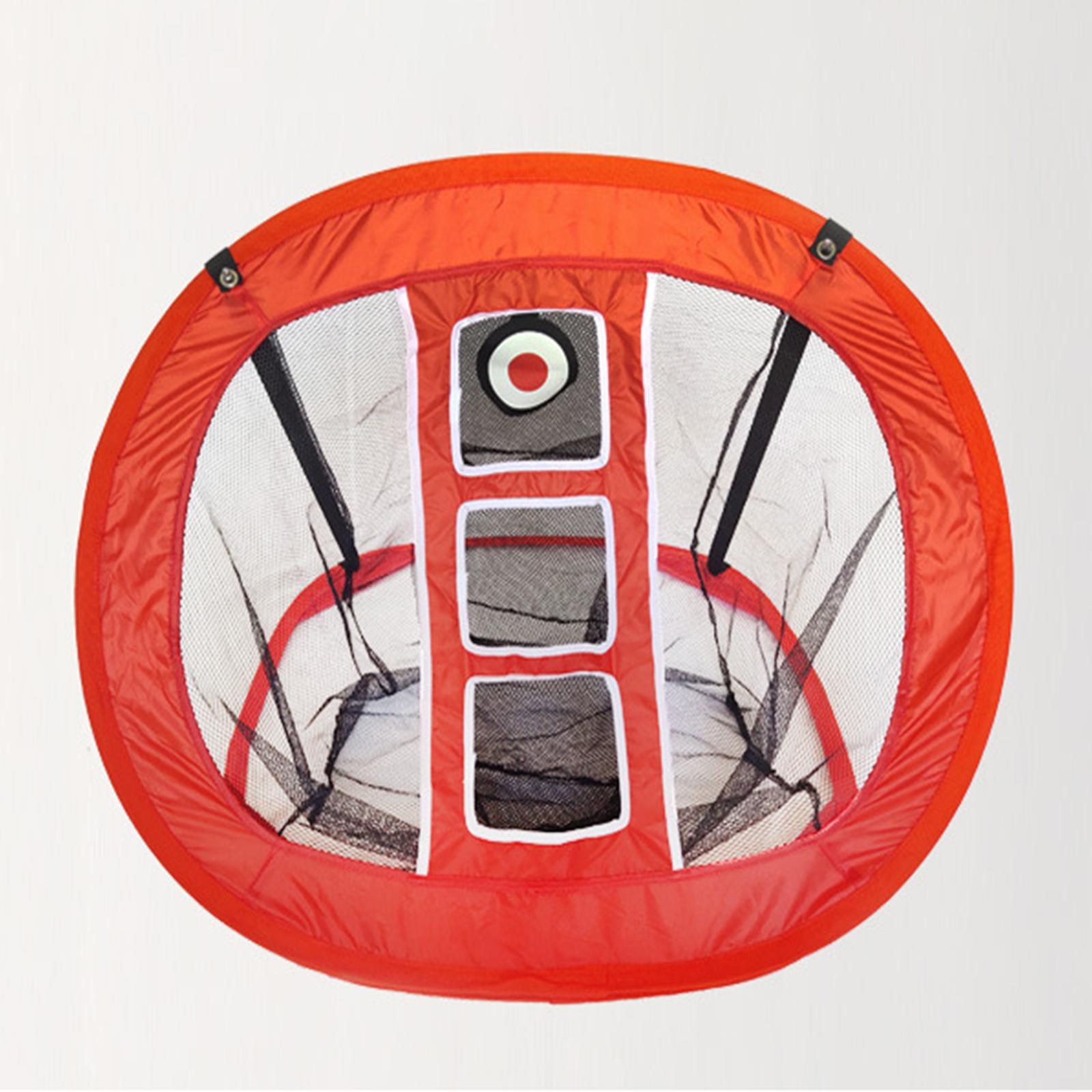 Golf Chipping Target Net indoor and outdoor Cage for Swing Practice Red