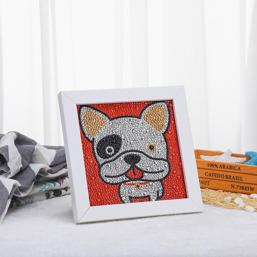 5d Diy Diamond Painting Bulldog Special Shape Diamond Cute Animals Diamond Painting Kits For Kids Beginner