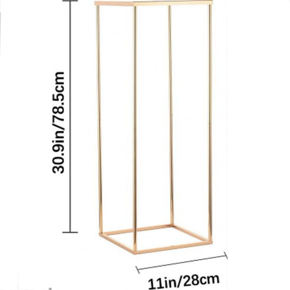 2pcs Metal Rectangle Plant Pot Support 31.5