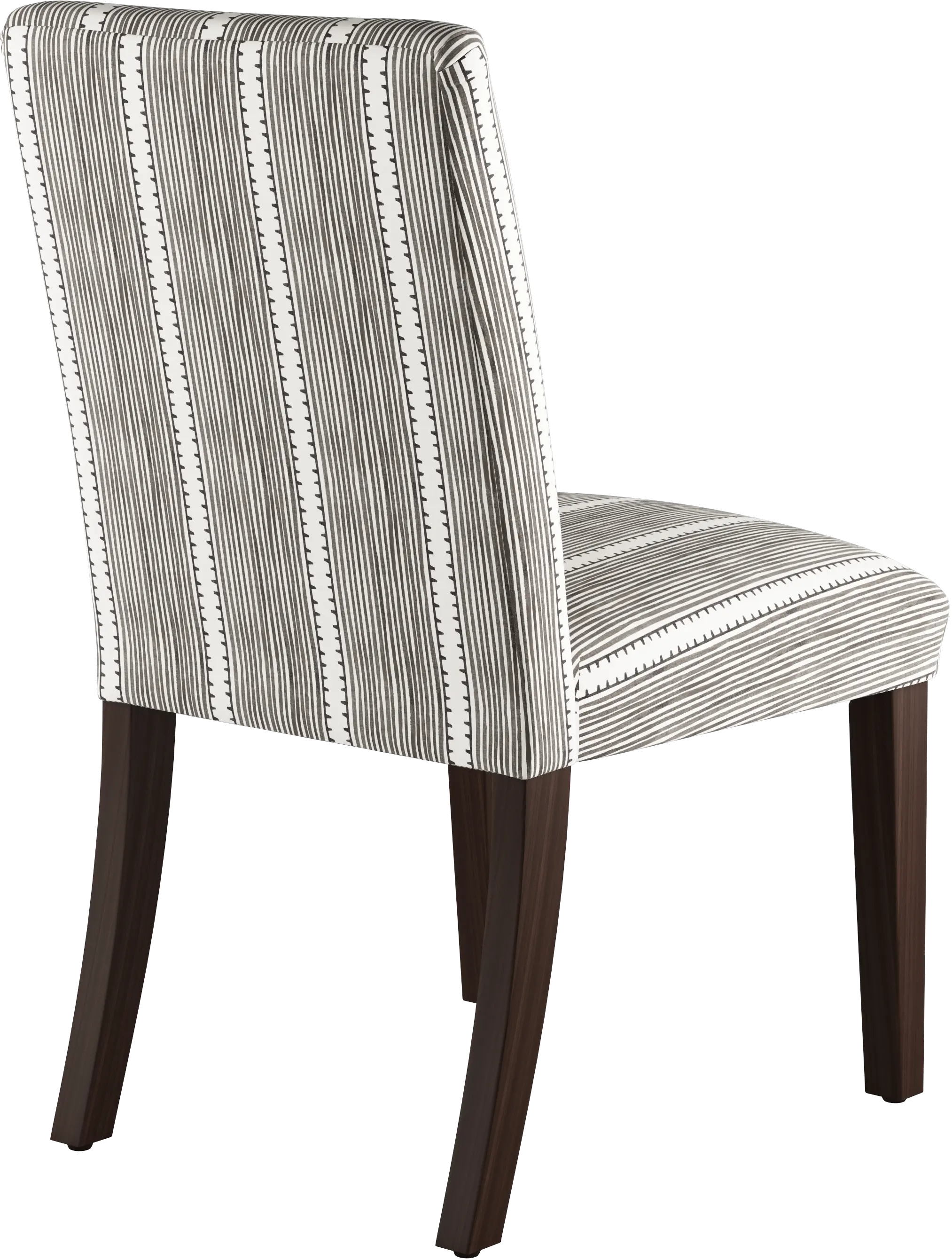 Drew Charcoal Stripe Dining Chair - Skyline Furniture