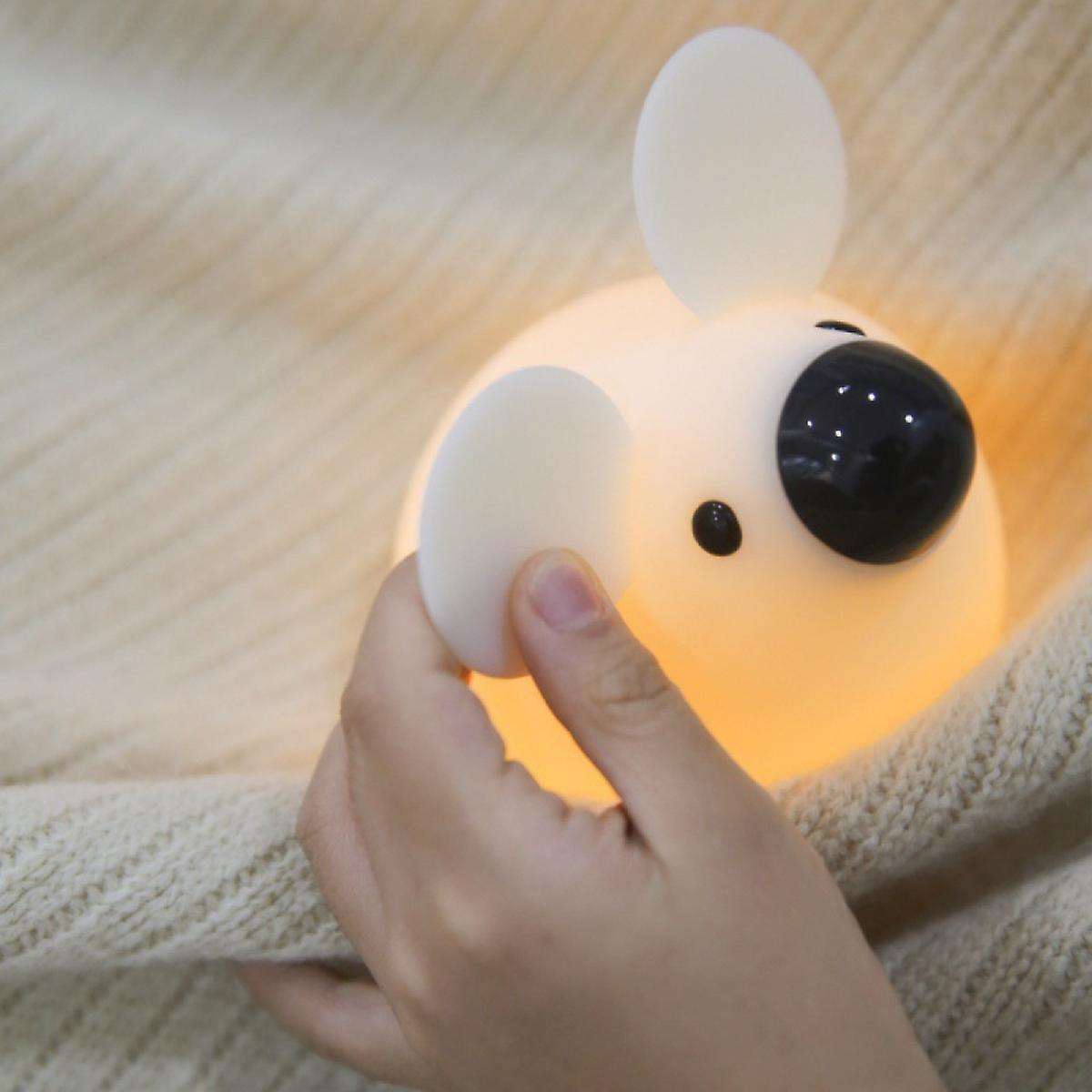 Night Light Induction Silicone Small Bedroom Bedside Newborn Baby Baby Eye Protection Rechargeable Sleep Light