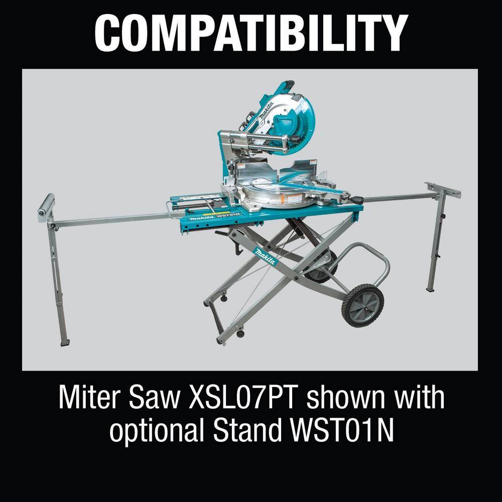 Makita 18V X2 LXT Lithium-Ion (36V) 12 in. Brushless Cordless Dual-Bevel Sliding Compound Miter Saw Laser Kit (5.0 Ah) XSL07PT