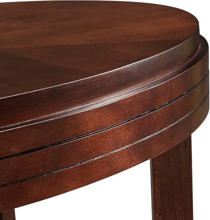 Leick Favorite Finds Oval Wood Coffee Table in Brown/Chocolate Cherry   Transitional   Coffee Tables   by Homesquare  Houzz