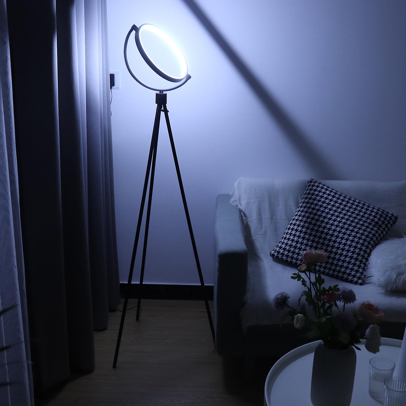 Tripod Floor Lamp - 360 Degree Rotatable， Stepless Dimming， 1500lm[us Plug]