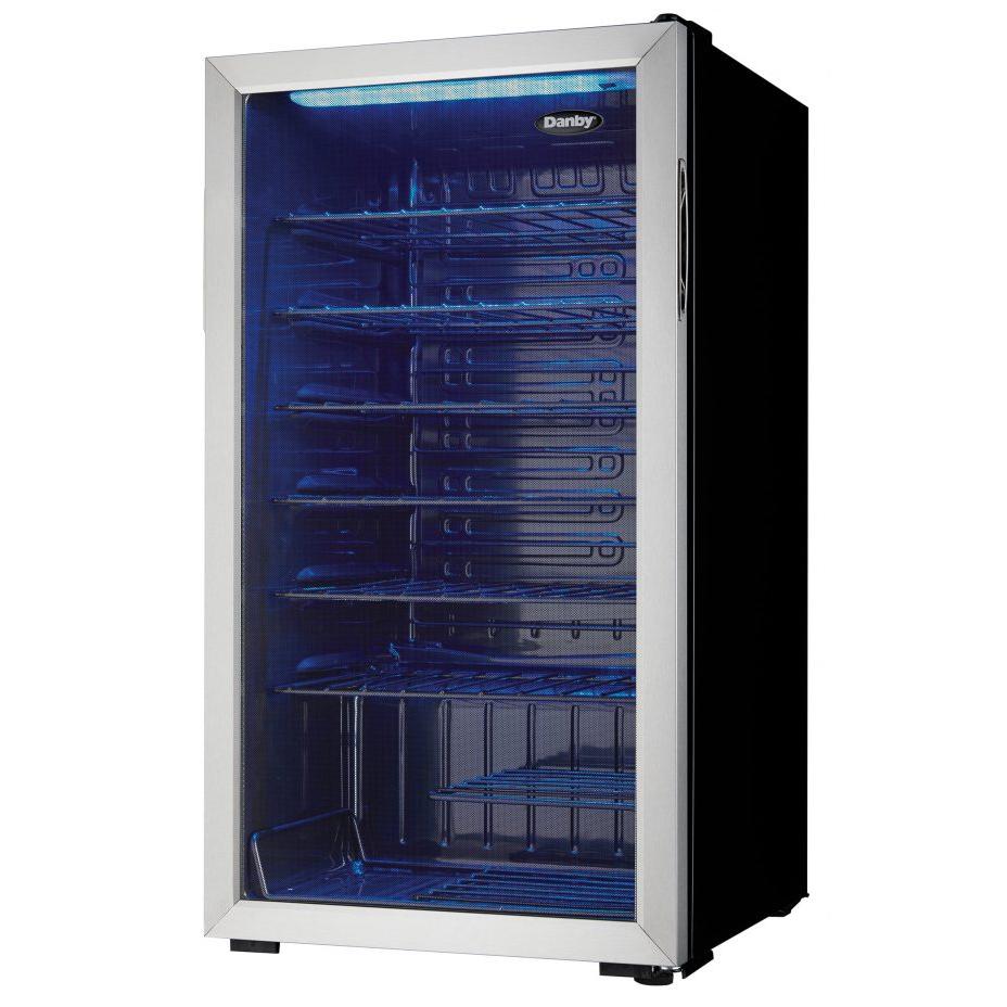 Danby 36-Bottle Freestanding Wine Cooler with LED Lighting DWC036A1BSSDB-6